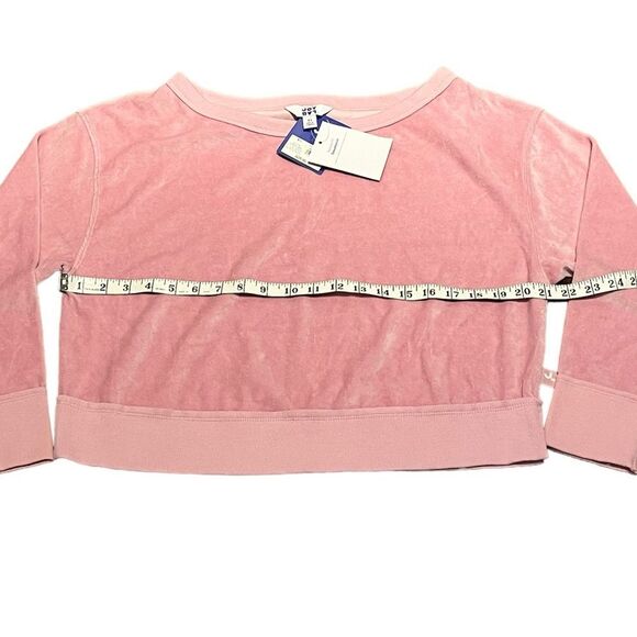 JoyLab Women’s Pink Velour Boatneck Long Sleeve Sweatshirt, Size XS, NWT - Picture 5 of 7